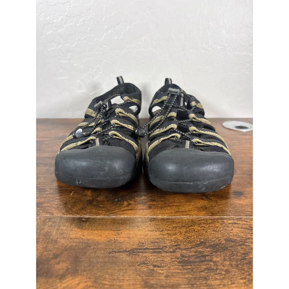 Keen Newport H2 Mens Black Gray Waterproof Hiking Sport Sandals 12 1001906